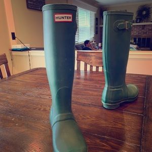 Hunter original tall green boots